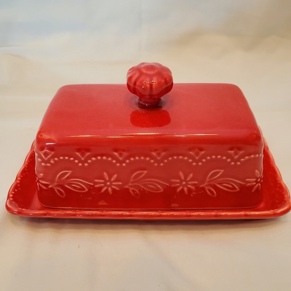 The Pioneer Woman Toni Pattern Vintage Butter Dish - Picture 5 of 9